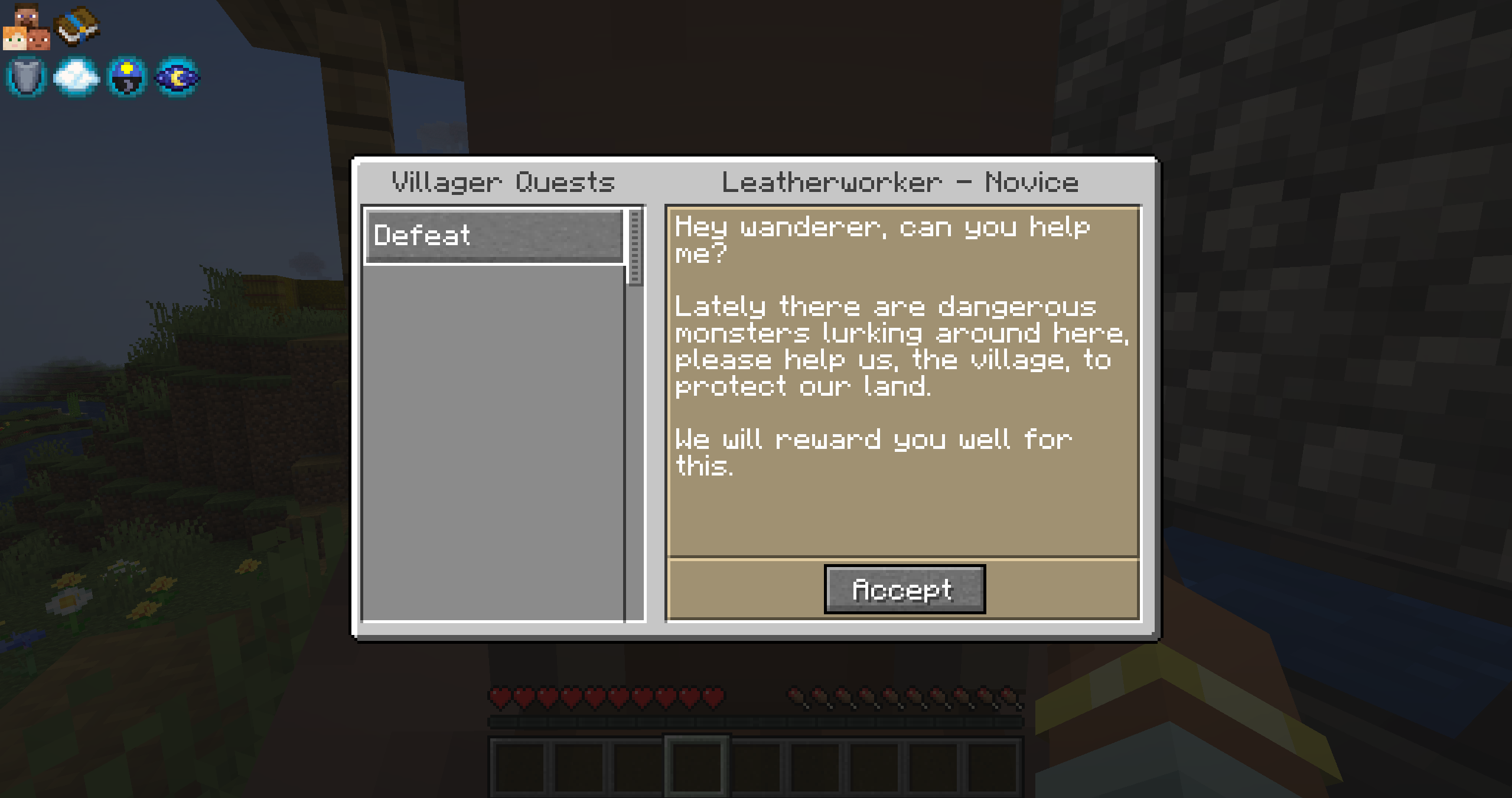 Villager Quest Screen